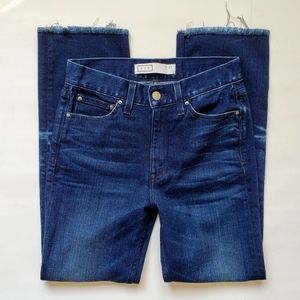 AYR The Aloe High Rise Frayed Straight Leg Jeans